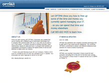 Tablet Screenshot of optimaitconsulting.com